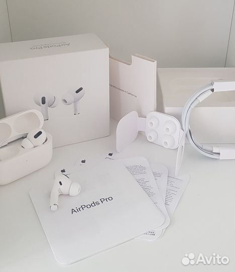 AirPods Pro (с шумоподавлением) + гарантия + чехол