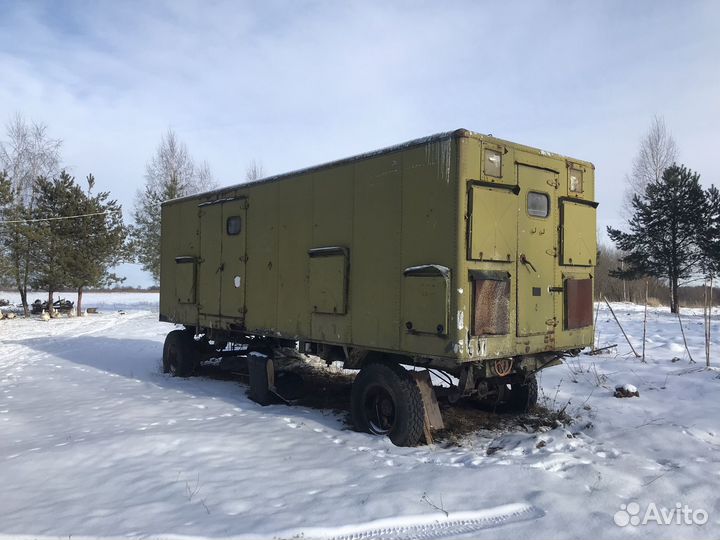 Кунг военный на колесах (прицеп)