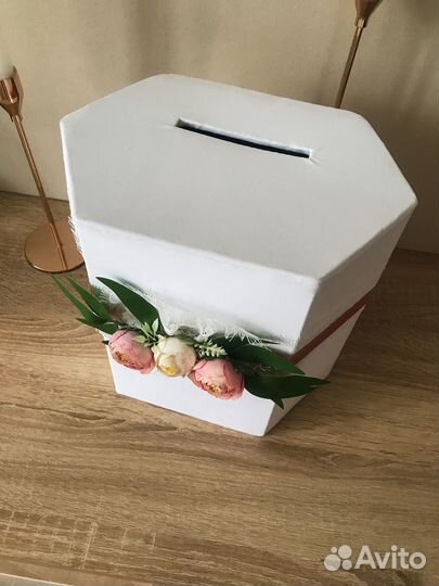 Свадебная коробка для денег