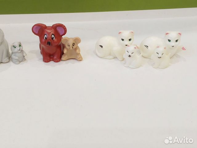 Киндер сюрприз животные с детенышами утка кошка ко объявление продам
