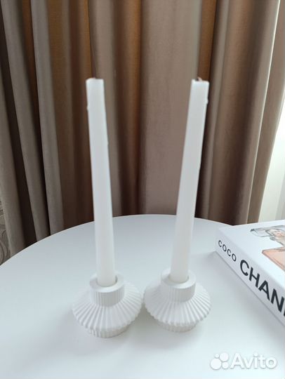 Подсвечник для 1 свечи набор 2 штуки