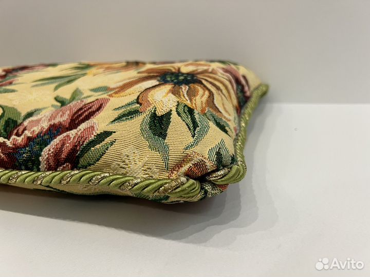 Декоративная подушка 62х37 гобелен ручная работа