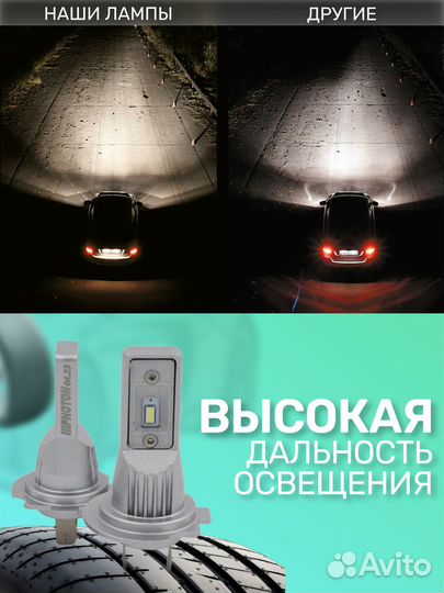 Светодиодные LED лампы H7 H18