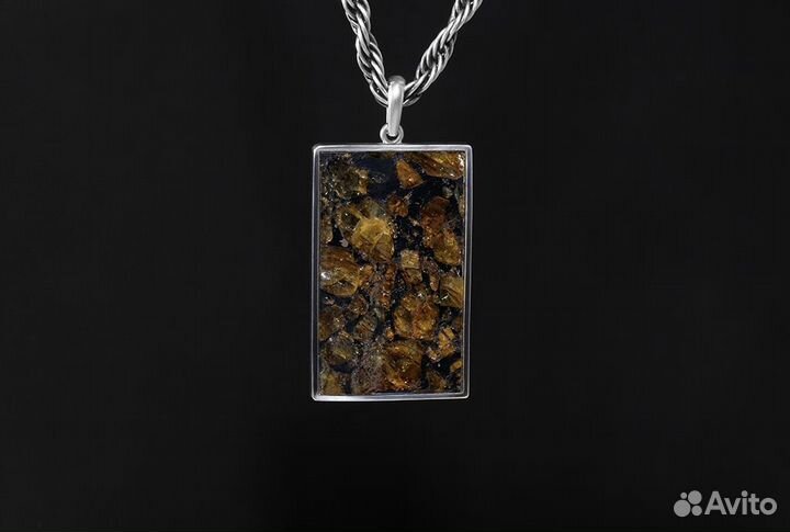 Кулон с метеоритом Брагин