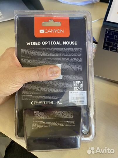 Продам беспроводную мыщь canyon новая
