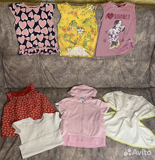 Большой пакет вещей девочке на 4-5 лет