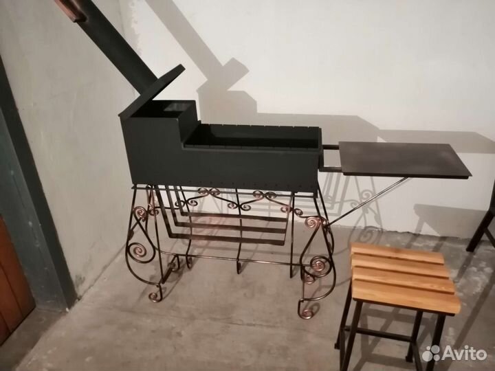 Мангал с трубой