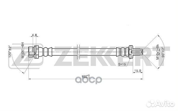 Шланг тормозной задний Ford Focus 98- bs-9402 Z