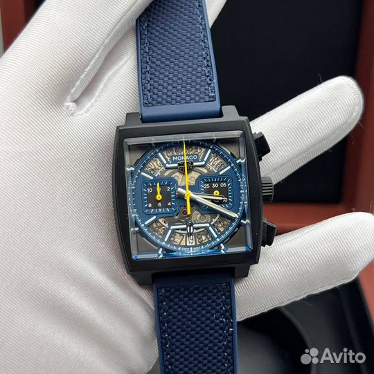 Мужские часы Tag Heuer Monaco синие