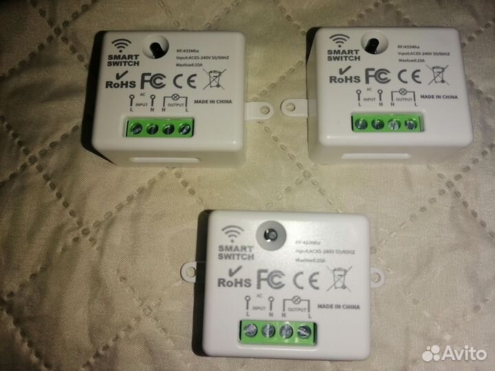Реле с радиочастотный каналом 433 мгц