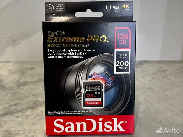 Карта памяти 128Gb SanDisk Extreme Pro