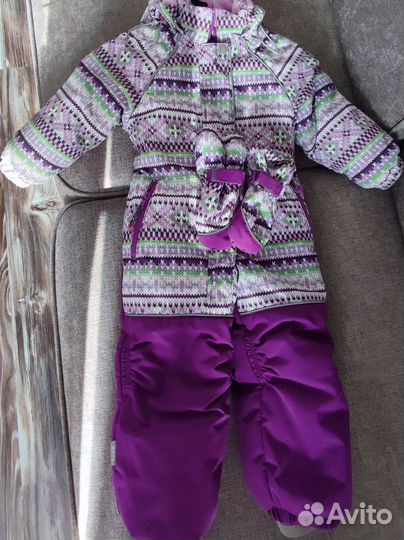 Зимний комбинезон для девочки 92
