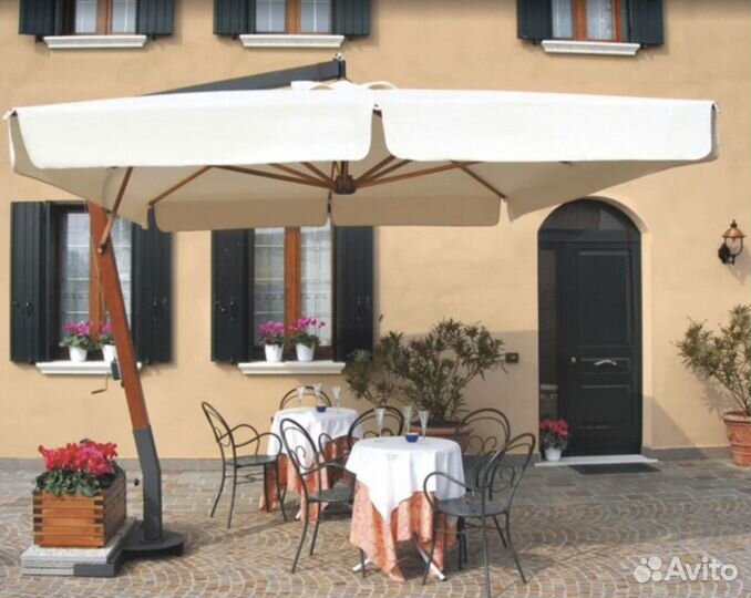 Зонт для дачи и сада. Зонт уличный боковой