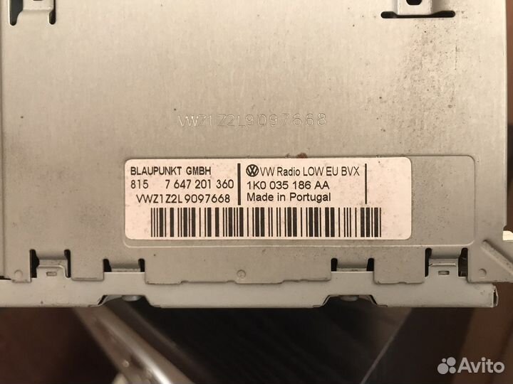 Штатная магнитола WV Passat B6