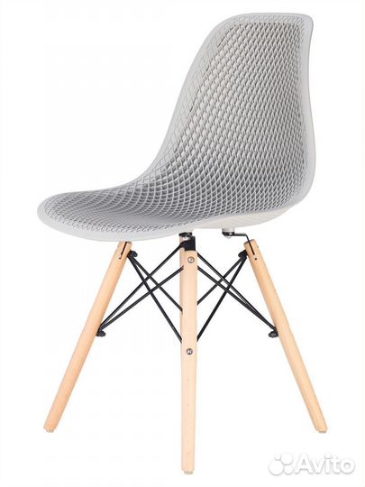 Стул ажурный в стиле eames DSW, светло-серый NEW
