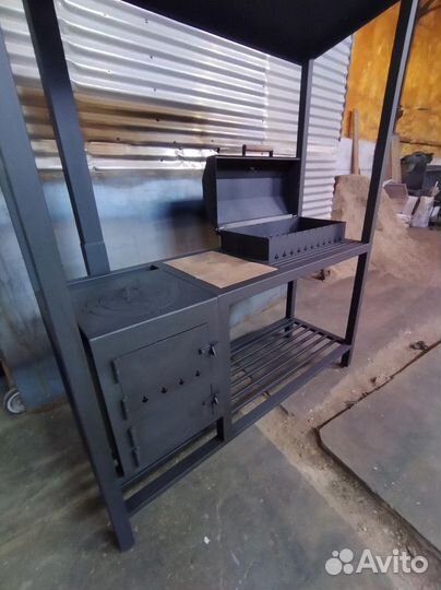 Мангал с крышей