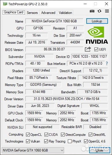 GTX 1060 6 GB (Inno3D-GTX1060-X3-Ultra)