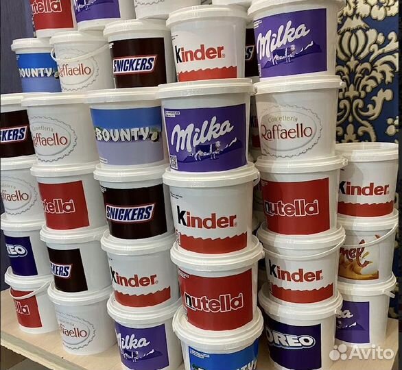 Шоколадная паста в ведерках 850г