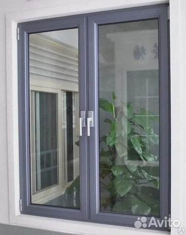 Пластиковые окна в цвете антрацит