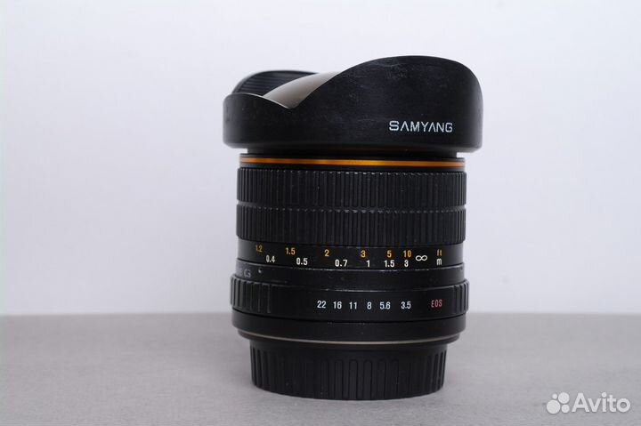 Объектив samyang Canon 8mm f/3.5