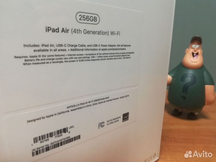 Apple iPad Air 10.9 4th Gen 256Gb Wi-Fi Rose Gold