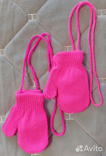 Шапка варежки весна-осень 150 за 2пары