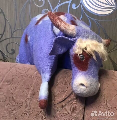 Подушка декоративная складная Бычок