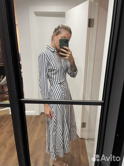 Платье рубашка zara