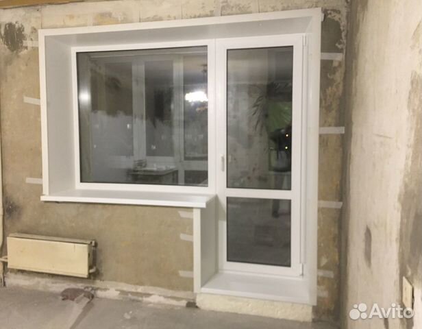 Окно с балконной дверью