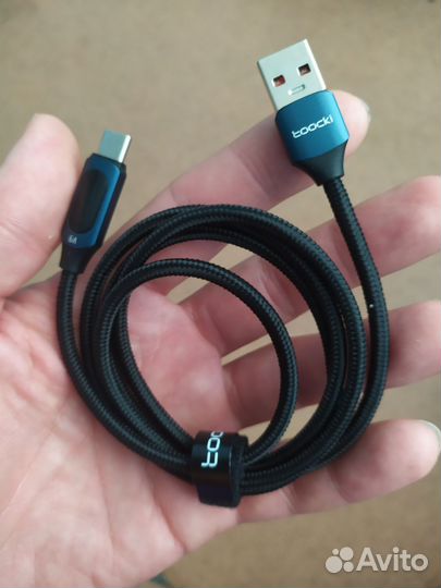 Мощный шнур usb - type c с поворотным штекером