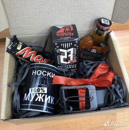 Мужской подарочный бокс