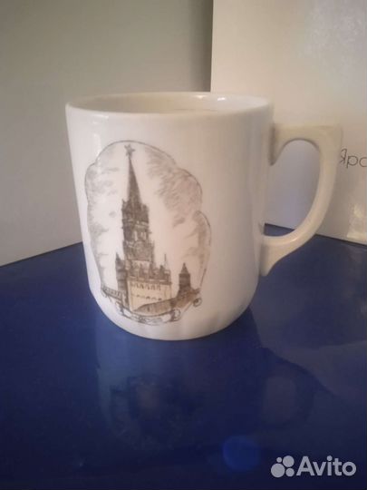 Фарфоровая чашка Спасская башня Вербилки