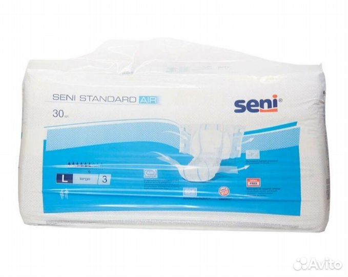 Памперсы для взрослых seni 3 (L )