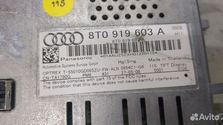 Дисплей компьютера Audi A4 (B8), 2009