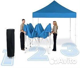 Шатер торговый быстровозводимый 200х200 см