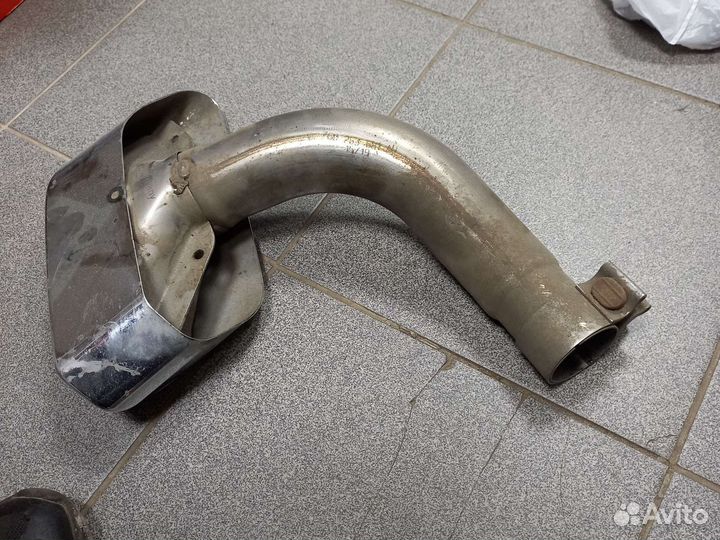 Насадка на глушитель volkswagen туарег левая