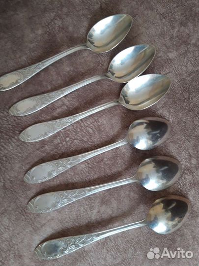 Мельхиоровые столовые ложки, б/у