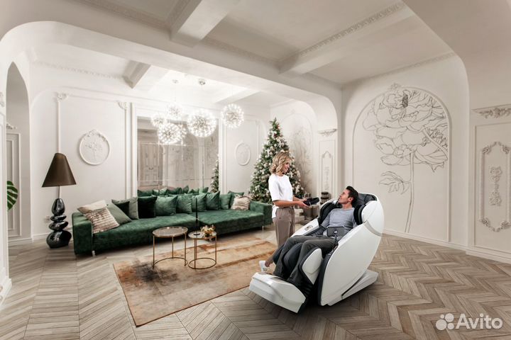 Массажное кресло премиум-класса Skyliner 2 (белое)