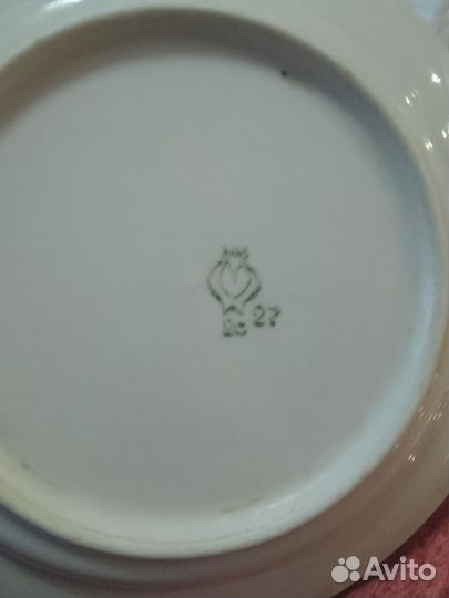 Тарелка 17 и 20 см. Хорошее состояние. Пара