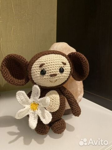 Чебурашка игрушка вязаная