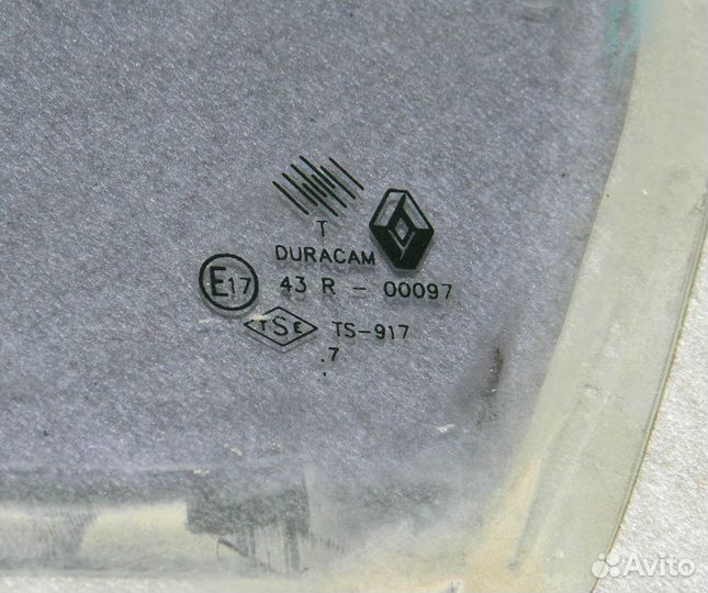 Стекло двери задней левой неподвижное Renault 19 9