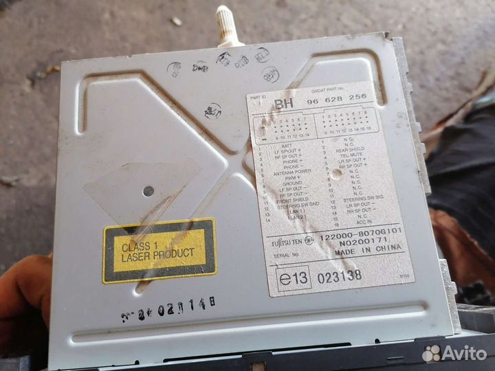 Штатная магнитола шевроле авео 07г