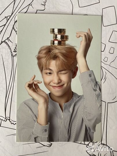 RM bts открытка