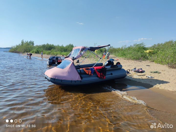 Надувная Лодка пвх с мотором и тентом