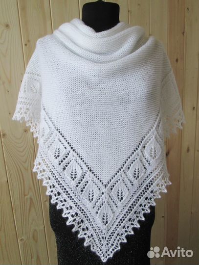 Шаль/платок/накидка полушерстяная (новая)