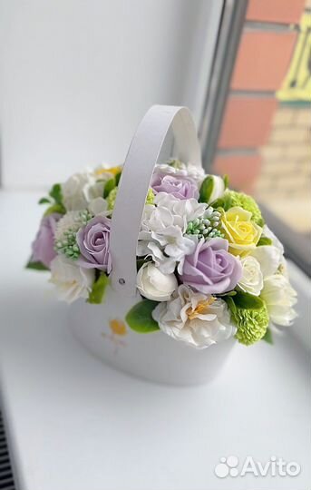 Букет из мыльных роз