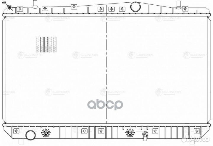 Радиатор chevrolet lacetti (04) 1.6I/1.8I AT