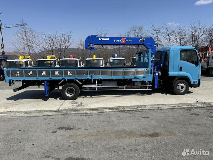 Бортовой грузовик Isuzu Forward (F-Series) с КМУ Tadano, 2012