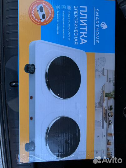 Электроплита, таз новые