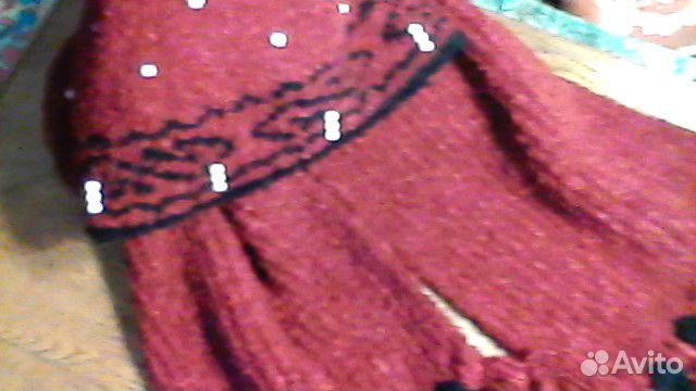 Вязанная шапка и шарф, новые